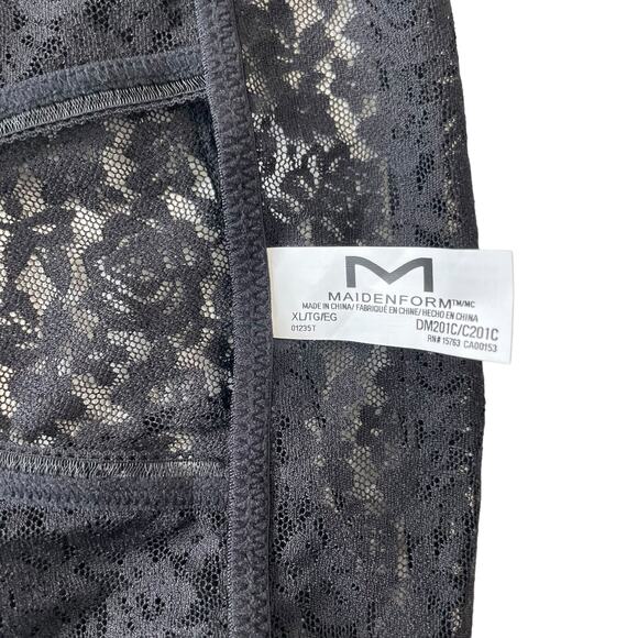 Maidenform Size XL Pure Comfort Strecth Lace Wireless Demi Bralette Racerback - Picture 6 of 13